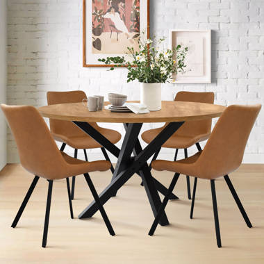 Pinkard 4 Person Round Dining Table Set